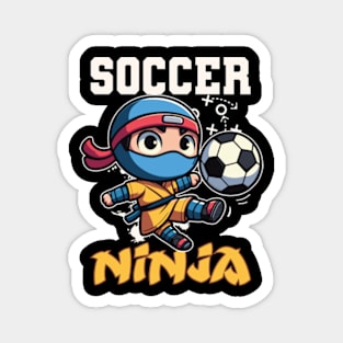 Funny Soccer Ninja Player Football Lover Magnet