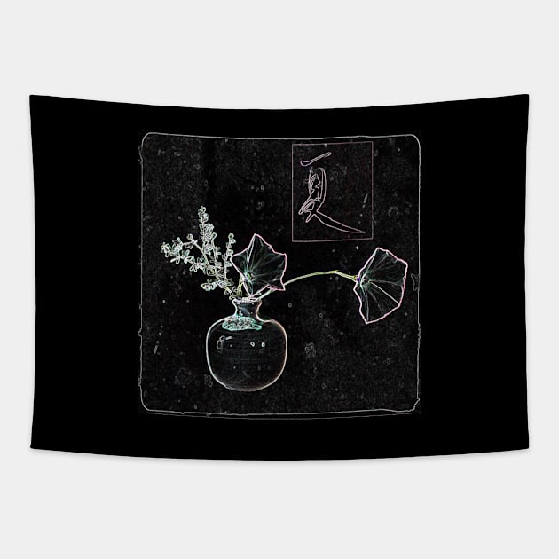 JAPANESE SUMMER GLOWING EDGES Tapestry by Sasurai