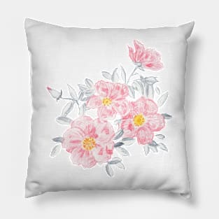 Pink flowers Pillow