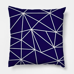 Triangle Mosaic Midnight Navy Pillow