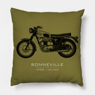 Bonneville T120 1956 - Classic motorcycles Pillow