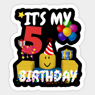 Download Roblox Birthday Gift Stickers Teepublic