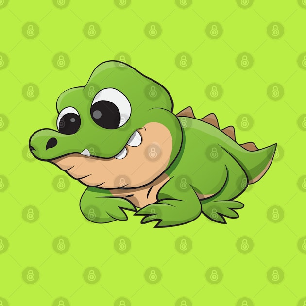 cute crocodile by sj_arts