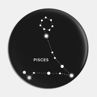 Pisces Zodiac Constellation Sign Pin