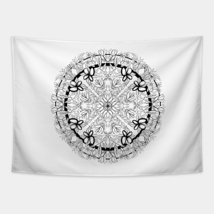 Circle Flower Motif Tapestry