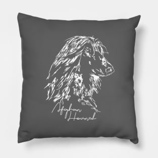 Afghan Hound lovely dog portrait Pillow