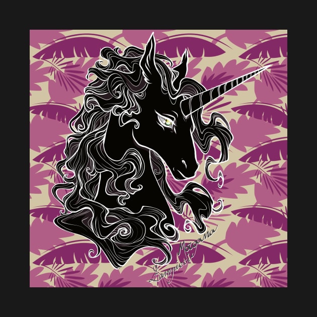 Black unicorn by RiamiLoray