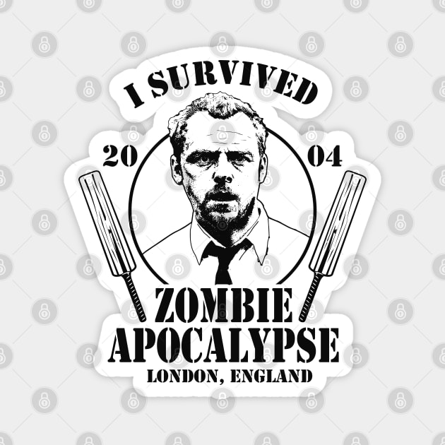 I Survived the Zombie Apocalypse Magnet by Alema Art