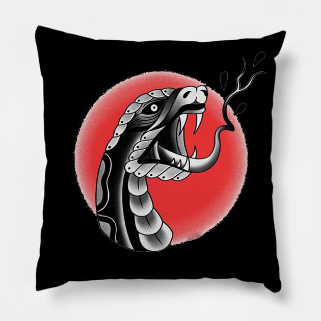 snake head Pillow by mariebellamanda