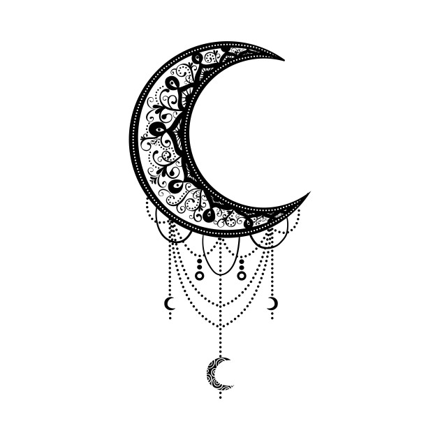 Moon Mandala - Mandala Design - Kids T-Shirt | TeePublic