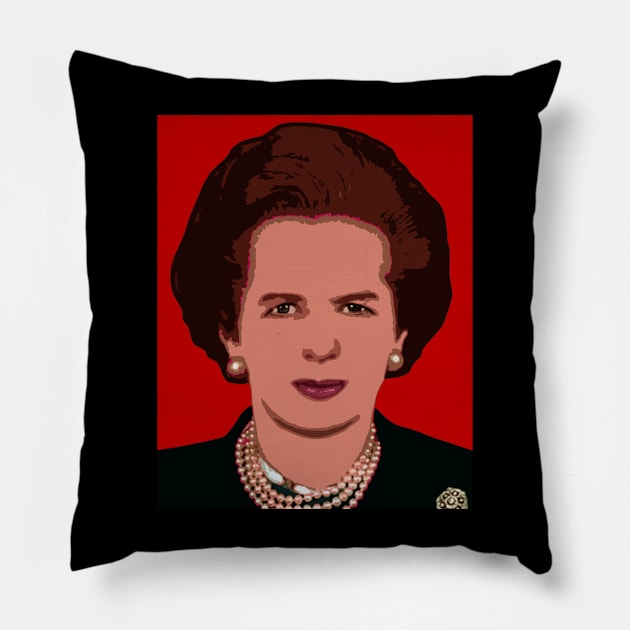 margaret thatcher Pillow by oryan80