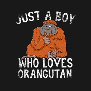 Just A Boy Who Loves Orangutan T-Shirt