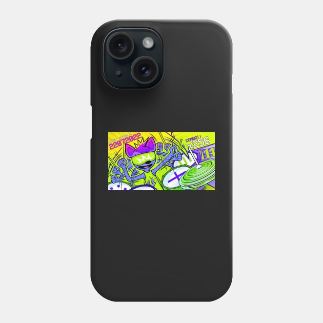 Hyper Hyena the Rhythm-Gaming VTubing Drummer Phone Case by MOULE