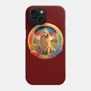 Golden Retriever in a Garden 2 Phone Case