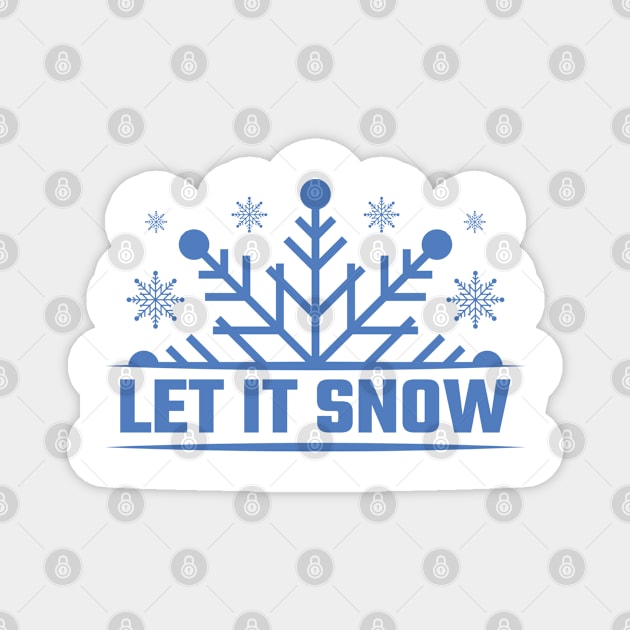 Let it Snow v3 Magnet by Emma