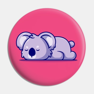 Cute Koala Sleeping Cartoon Pin