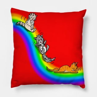 Rainbow Slide of Happiness Pillow