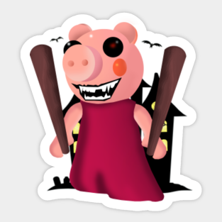 Roblox Piggy Mr P Stickers Teepublic