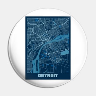 Detroit - Michigan Peace City Map Pin
