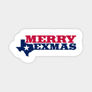 Merry TEXmas - Red & Blue Magnet