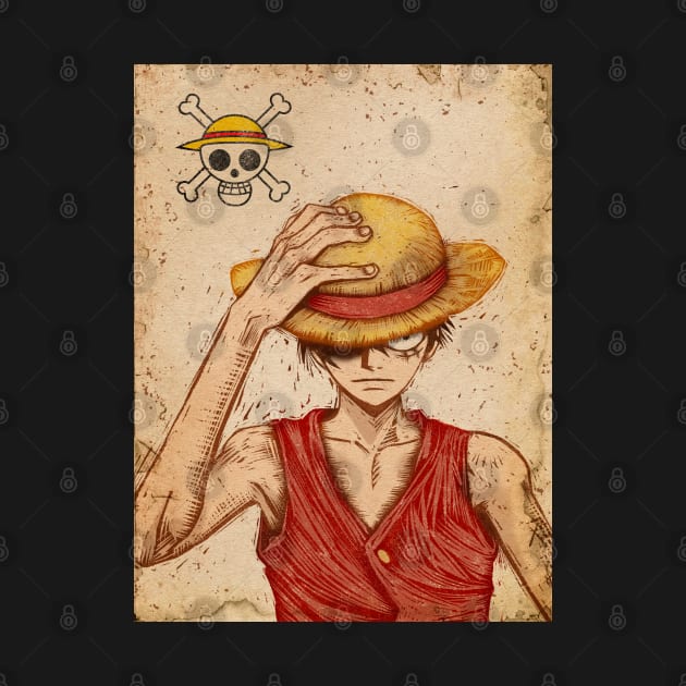 Luffy Scroll by Little Bad Wren 