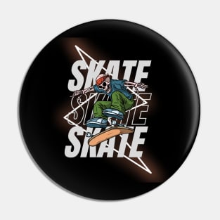 Halloween Skate Tricks Thrills and Spooky Chills Pin