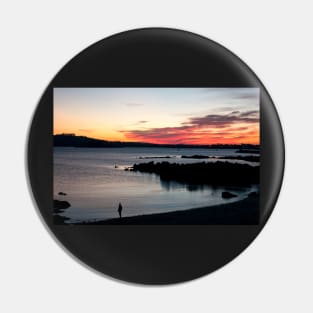 Mount Batten Beach Sunset Pin