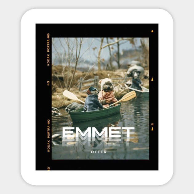 Emmet Otter in the river - Emmet Otter - Sticker