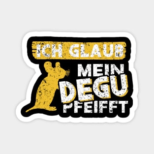 Degu Deguhalter Käfig Retro Tierliebhaber Design Magnet