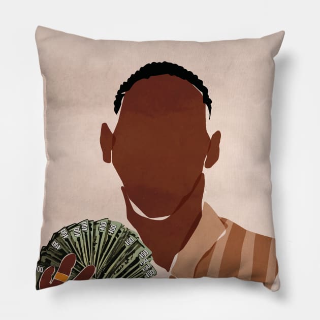 Rich Man Pillow by DomoINK