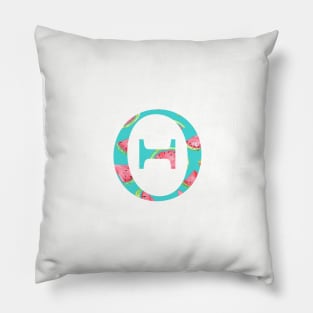 Theta Watermelon Letter Pillow