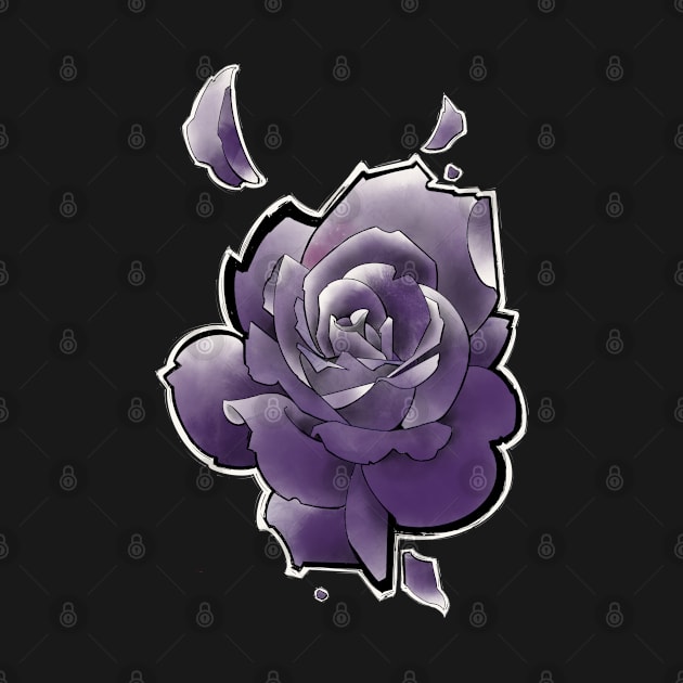 deep purple rose by weilertsen
