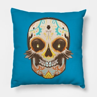 Day of the Dead Sugar Skull Pillow