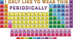 I only wear this shirt Periodically - Periodic Table Magnet