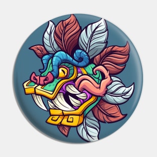 Quetzalcoatl head Pin