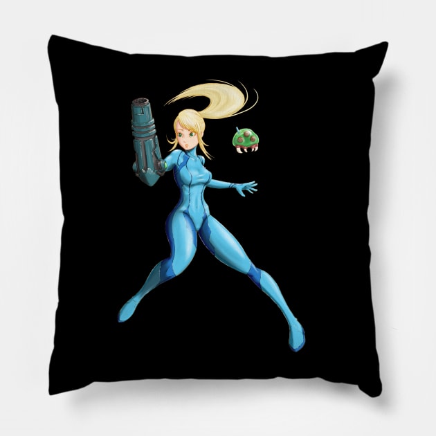 Samus Boba Pillow by tighttee