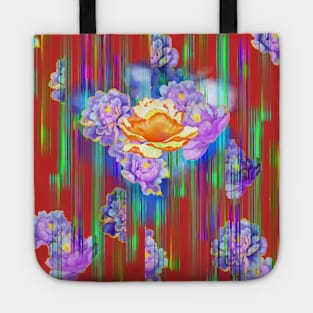 Orange gold bloom Tote