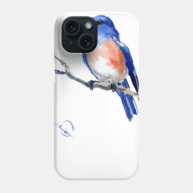 Blue bird Phone Case by surenart