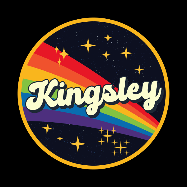 Kingsley // Rainbow In Space Vintage Style by LMW Art