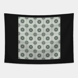 Orchid Mezzotint Intaglio Kaleidoscope pattern 3 Tapestry