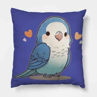 Blue Quaker Parrot Pillow