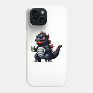 Pixel Godzilla Gojira Ni Phone Case