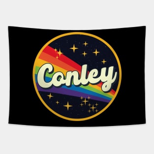 Conley // Rainbow In Space Vintage Style Tapestry