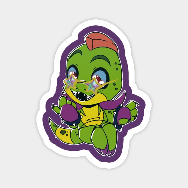 Chibi Fnaf Security Breach Monty Magnet by kelsmister