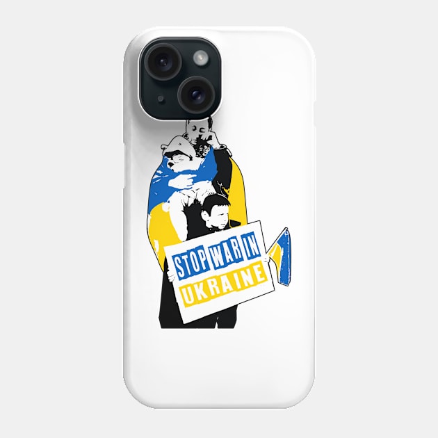 Stop war in Ukraine, save Ukraine, ukrainian Phone Case by Kingostore