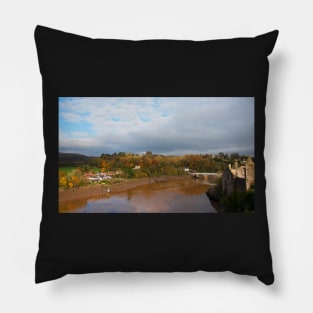 The Old Wye Bridge, Chepstow, Wales Pillow