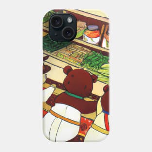 Japanese Teddy Bears Shopping Phone Case