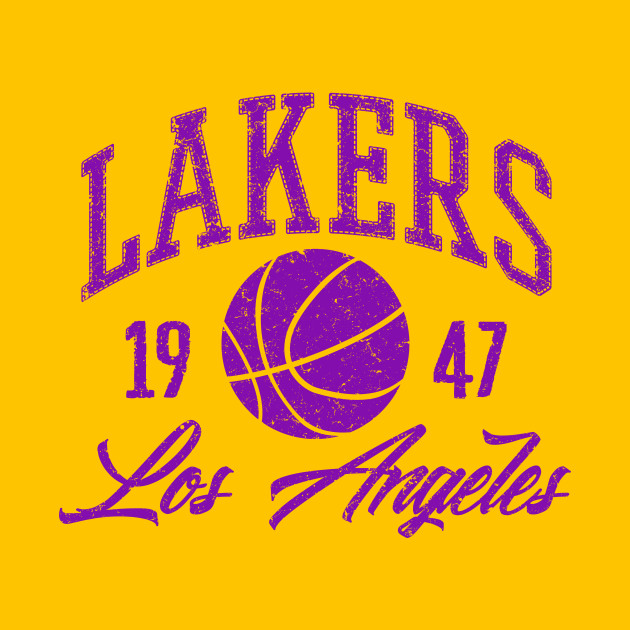Los Angeles Lakers vintage retro print - Los Angeles ...