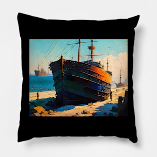 Abandoned Ship Pillow