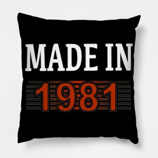 Made In 1981 Pillow